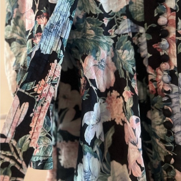 Zimmermann Black Floral Long-Sleeve Maxi Dress - Picture 6 of 6